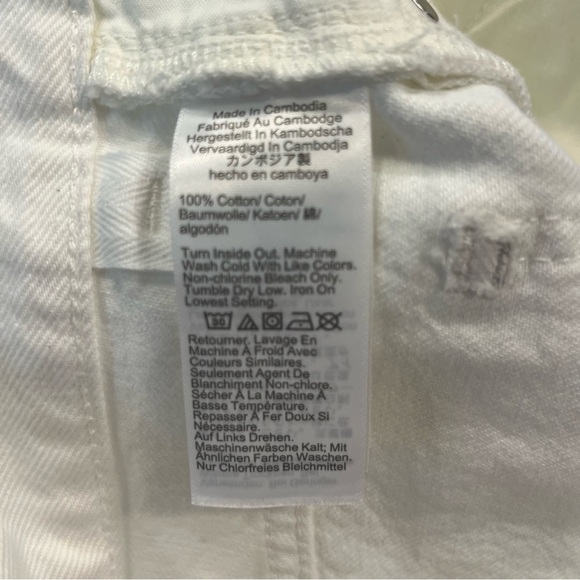 Madewell White Low Slung Baggy Jeans Size 28 - Picture 9 of 10